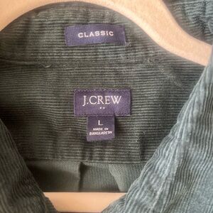 J.Crew - Men's Green Corduroy Shirt - L
